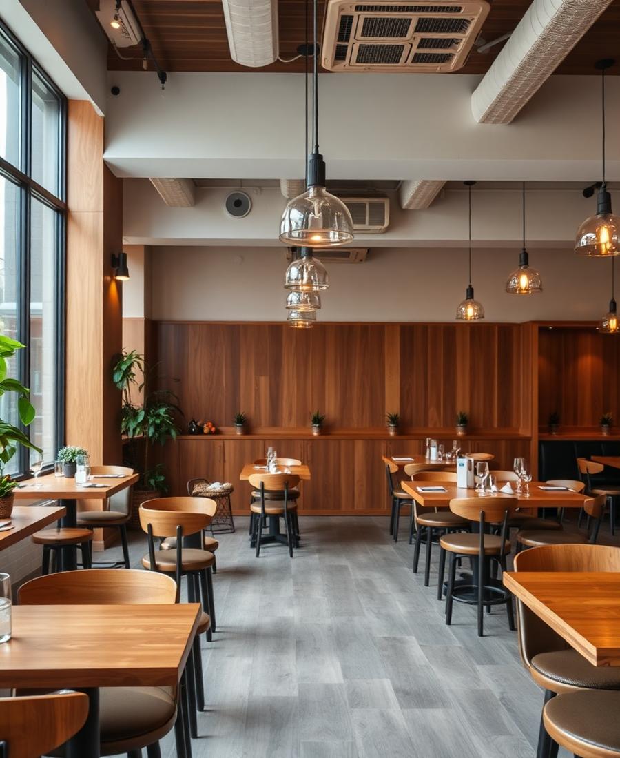 Innenraum eines modernen Restaurants